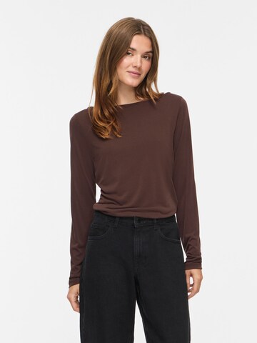 VILA Shirt 'VIModala' in Braun: Vorderseite