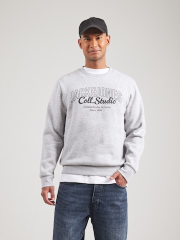 JACK & JONES - Sudadera 'JJMAKOTO' en gris: frente