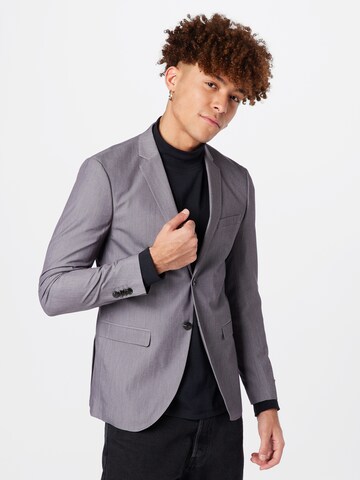 JACK & JONES Slim fit Blazer 'Franco' in Grey: front