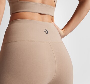 CONVERSE Skinny Leggings 'Wordmark' in Beige