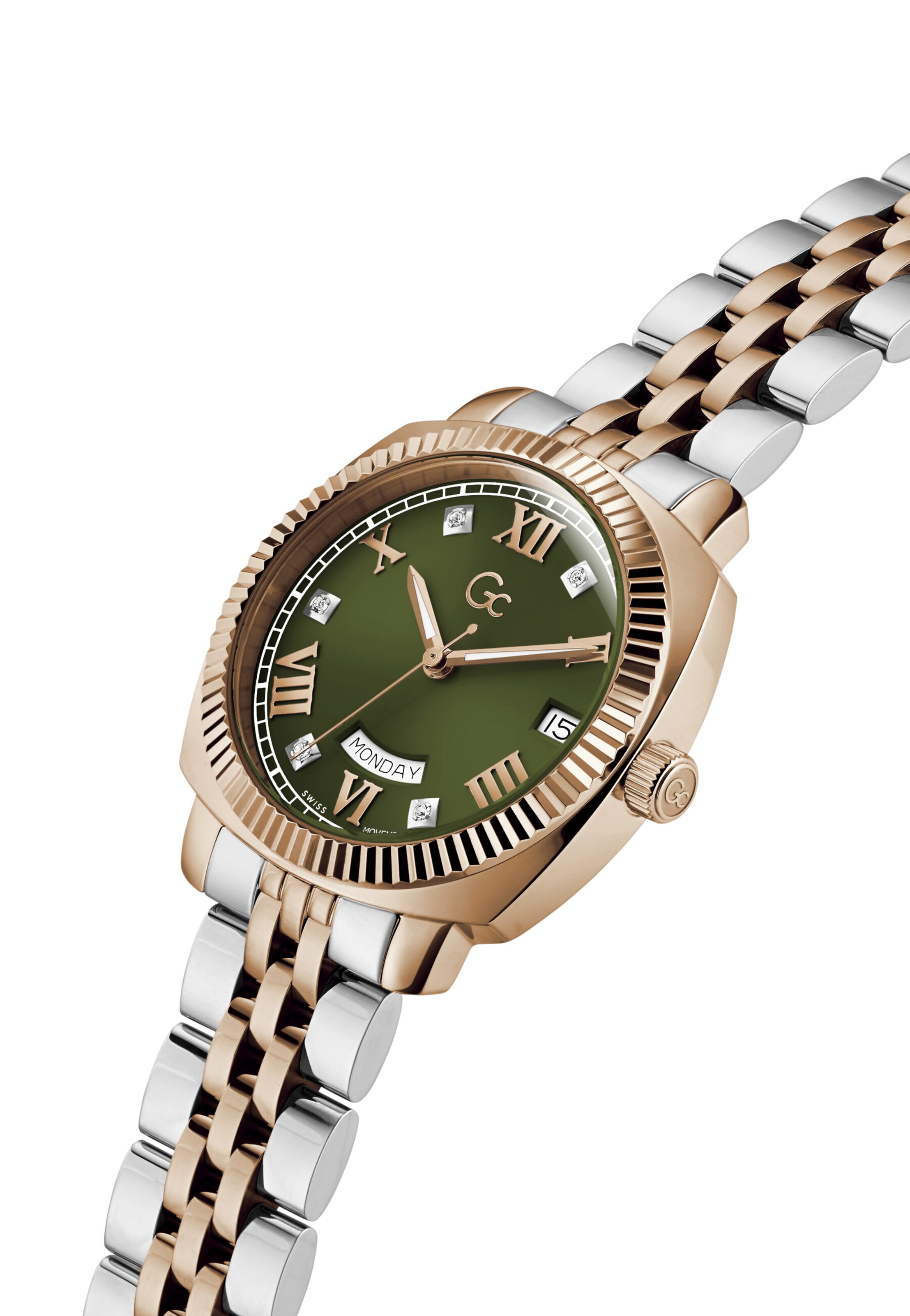 Montre à affichage analogique 'Flair Coussin Lady' Gc en argent