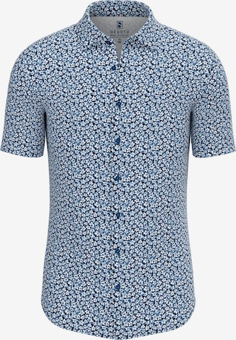 DESOTO Slim fit Button Up Shirt 'Kent' in Blue: front