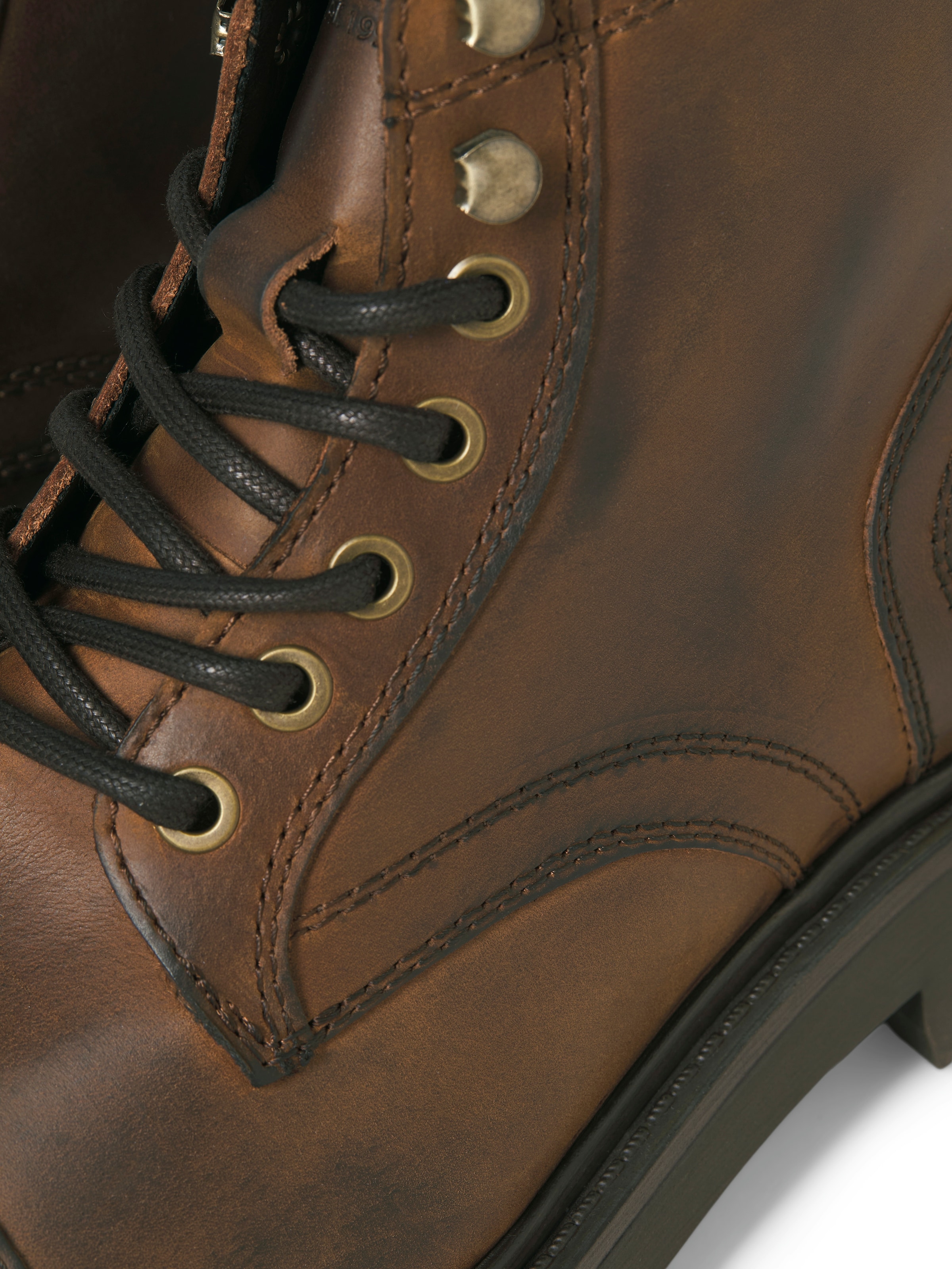 JACK & JONES - Botas com atacadores 'JFWenzo' em castanho