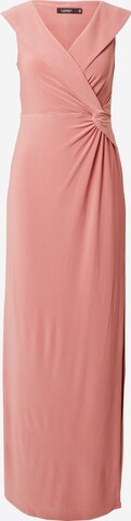 Lauren Ralph Lauren Βραδινό φόρεμα 'LEONIDAS' σε ροζ: μπροστά