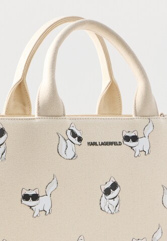 Karl Lagerfeld Ročna torbica 'Ikon Choupette' | bež barva