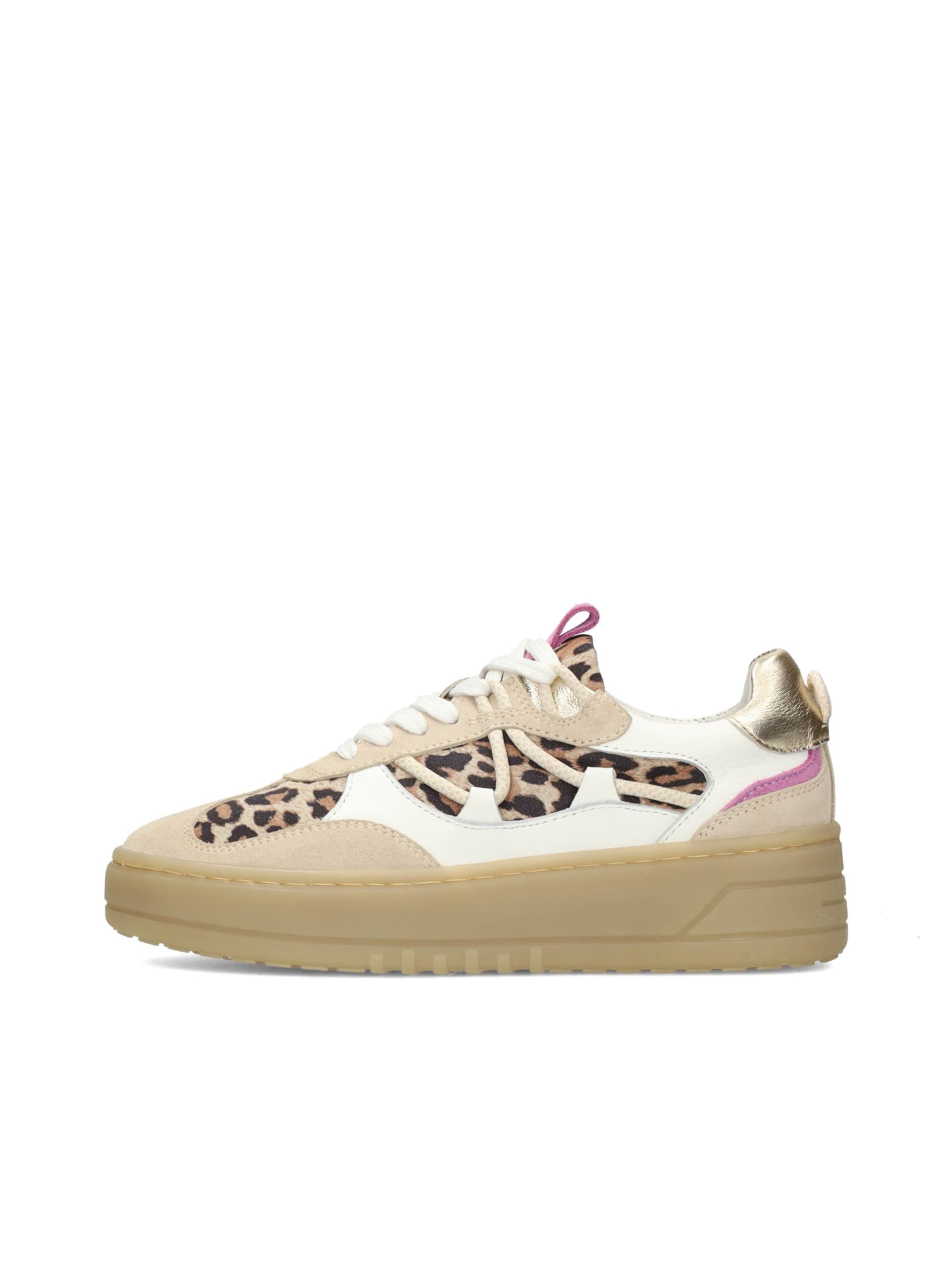PS Poelman Sneakers laag 'ANEMONE' in Beige: voorkant