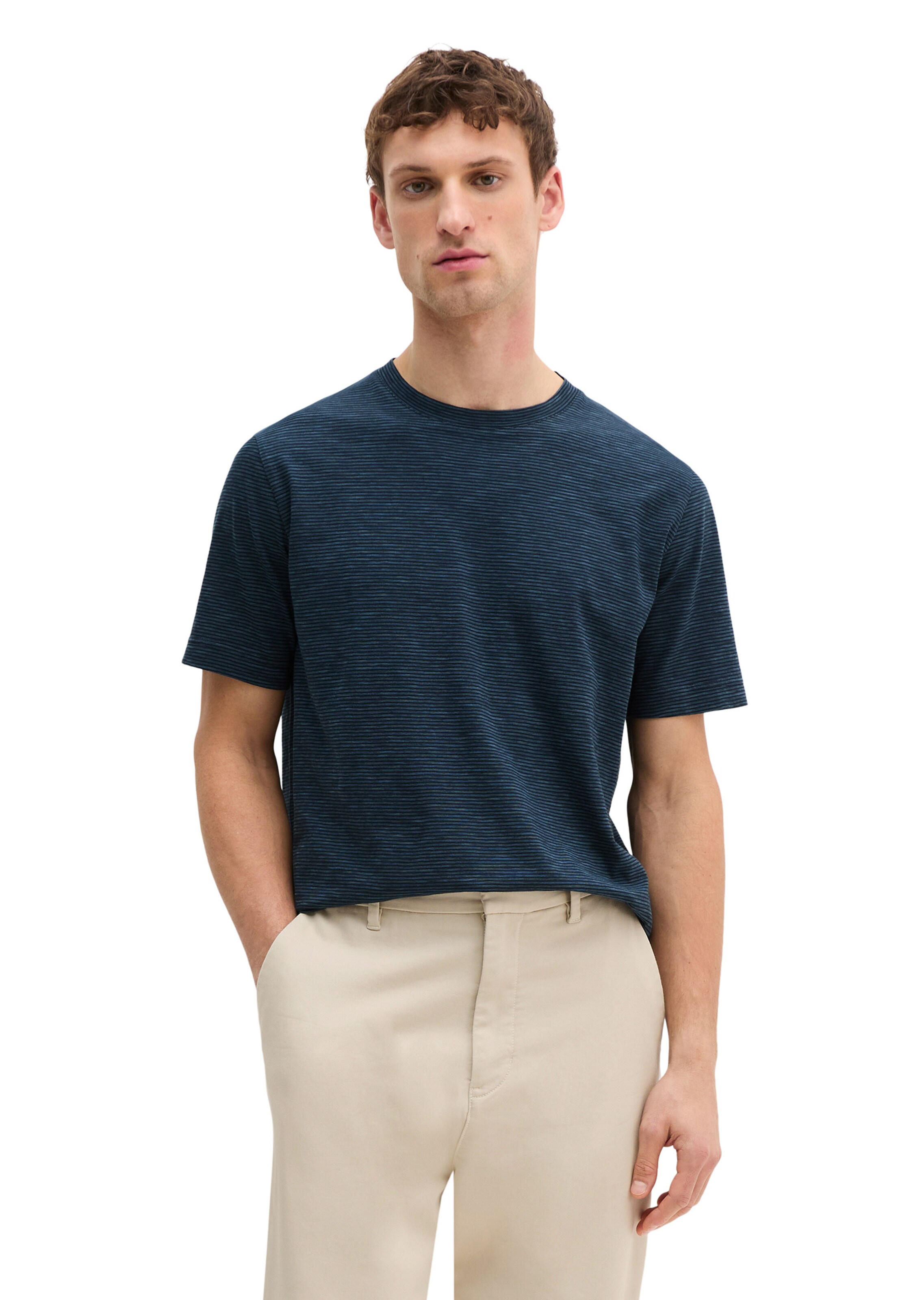 Marc O'Polo Shirt in Blauw: voorkant