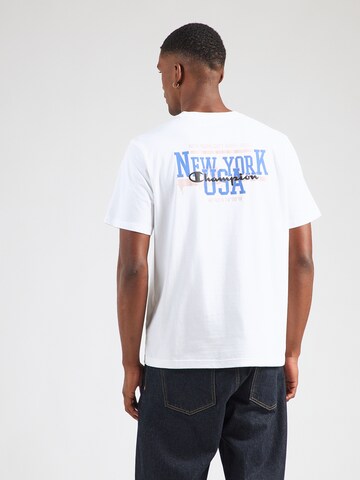 balta Champion Authentic Athletic Apparel Marškinėliai: priekis