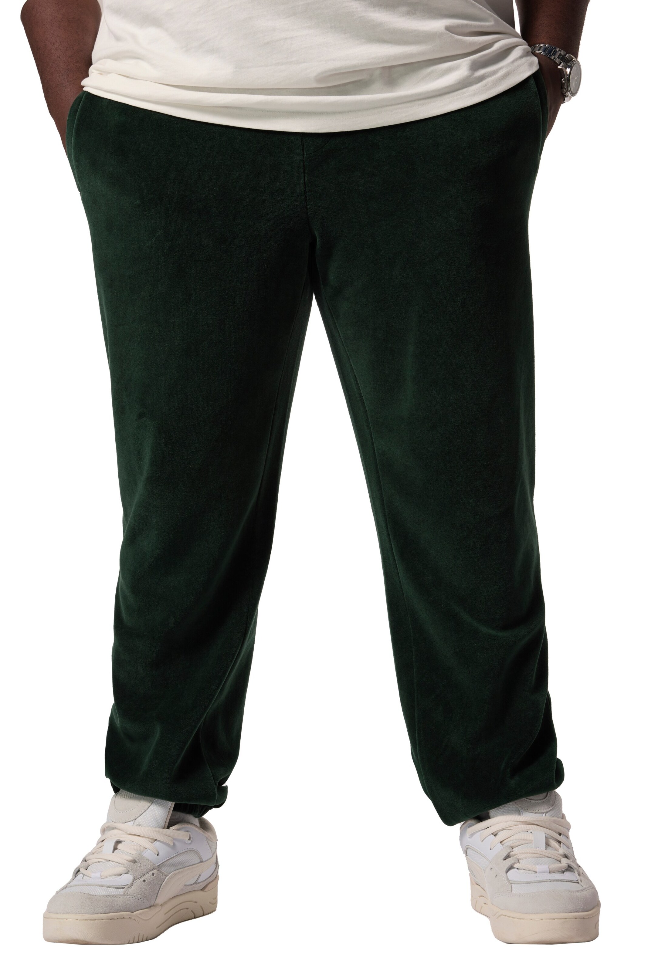 STHUGE Tapered Hose in Grün: Vorderseite