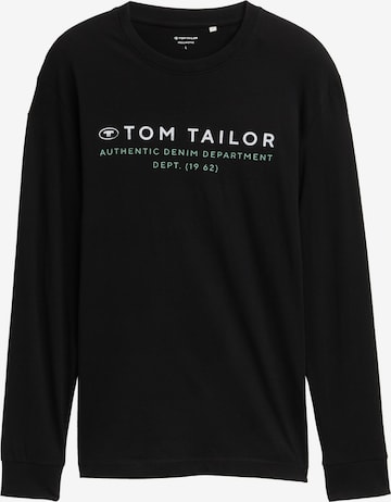 TOM TAILOR Shirt in Zwart: voorkant