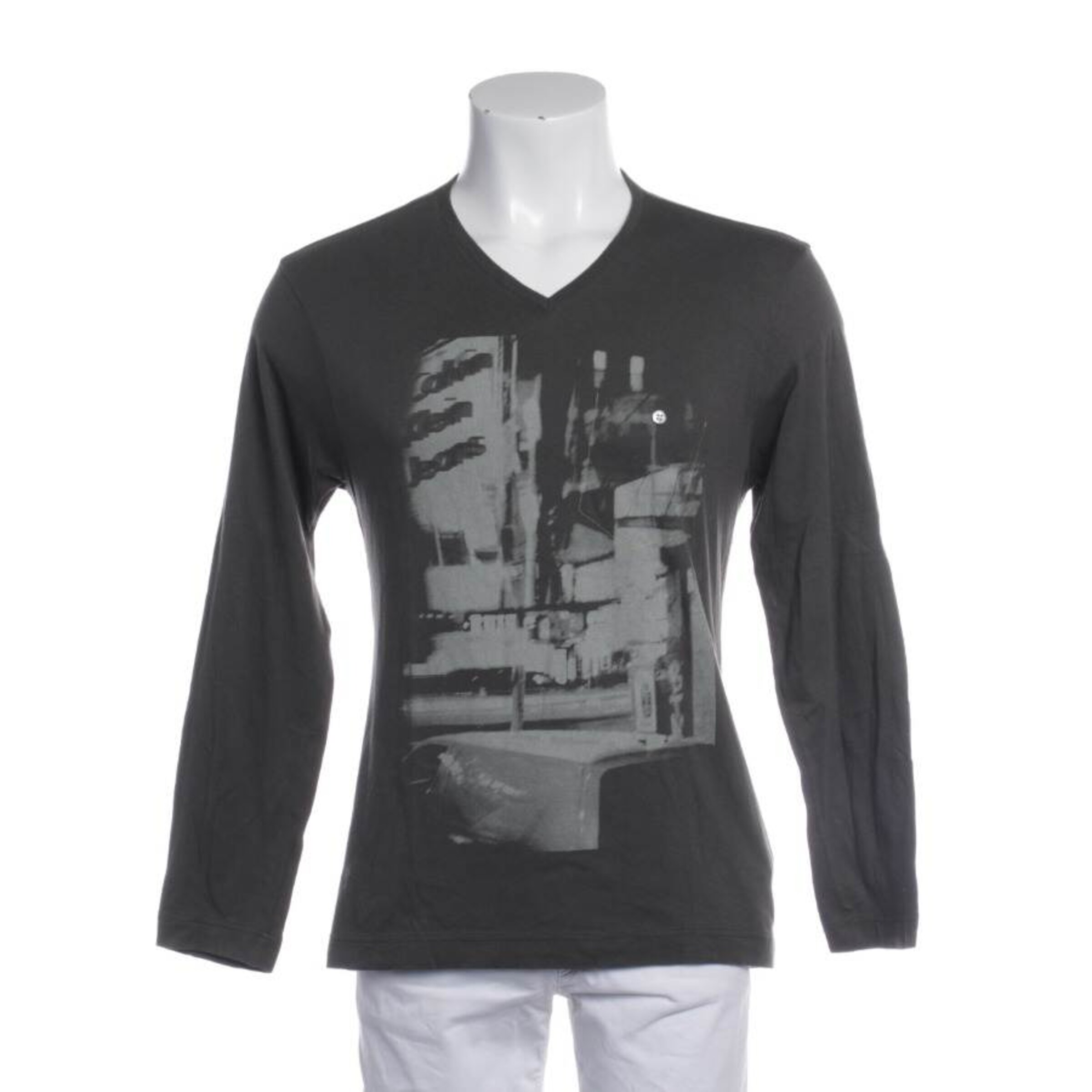 Caliban Button Up Shirt in S in Green: front