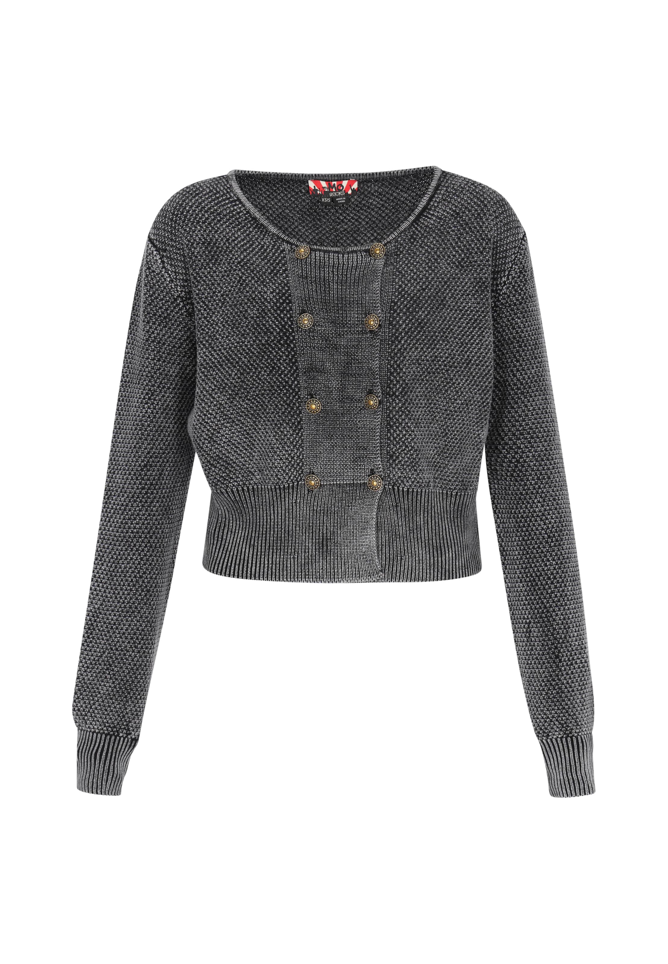 Cardigan myMo ROCKS en noir : devant
