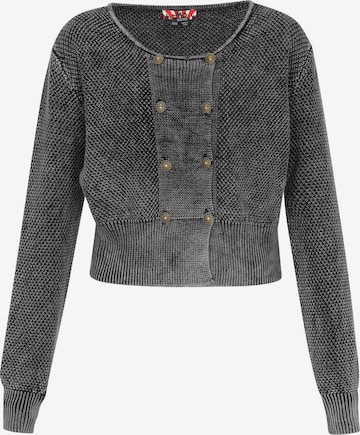 Cardigan myMo ROCKS en noir : devant