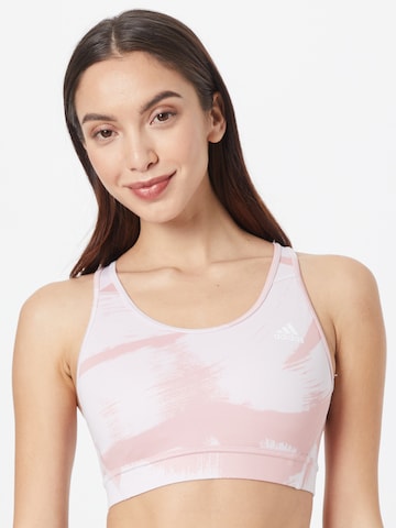 ADIDAS SPORTSWEAR Bustier Sportmelltartók - rózsaszín: elől