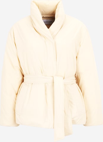 Calvin Klein - Chaqueta de invierno en beige: frente