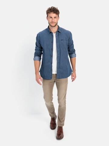 CAMEL ACTIVE Slim fit Button Up Shirt in Blue
