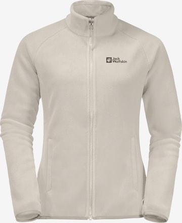 JACK WOLFSKIN Funktionsfleecejacke 'Moonrise' in Beige: Vorderseite