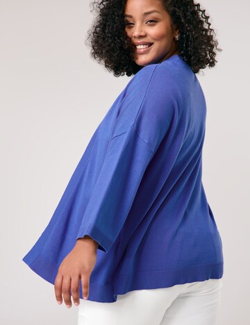SAMOON Strickjacke in Blau