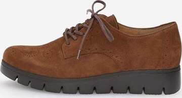 GABOR Lace-Up Shoes in Brown: front