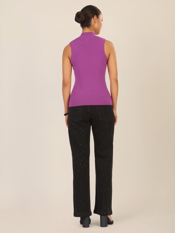 APART Knitted Top in Purple