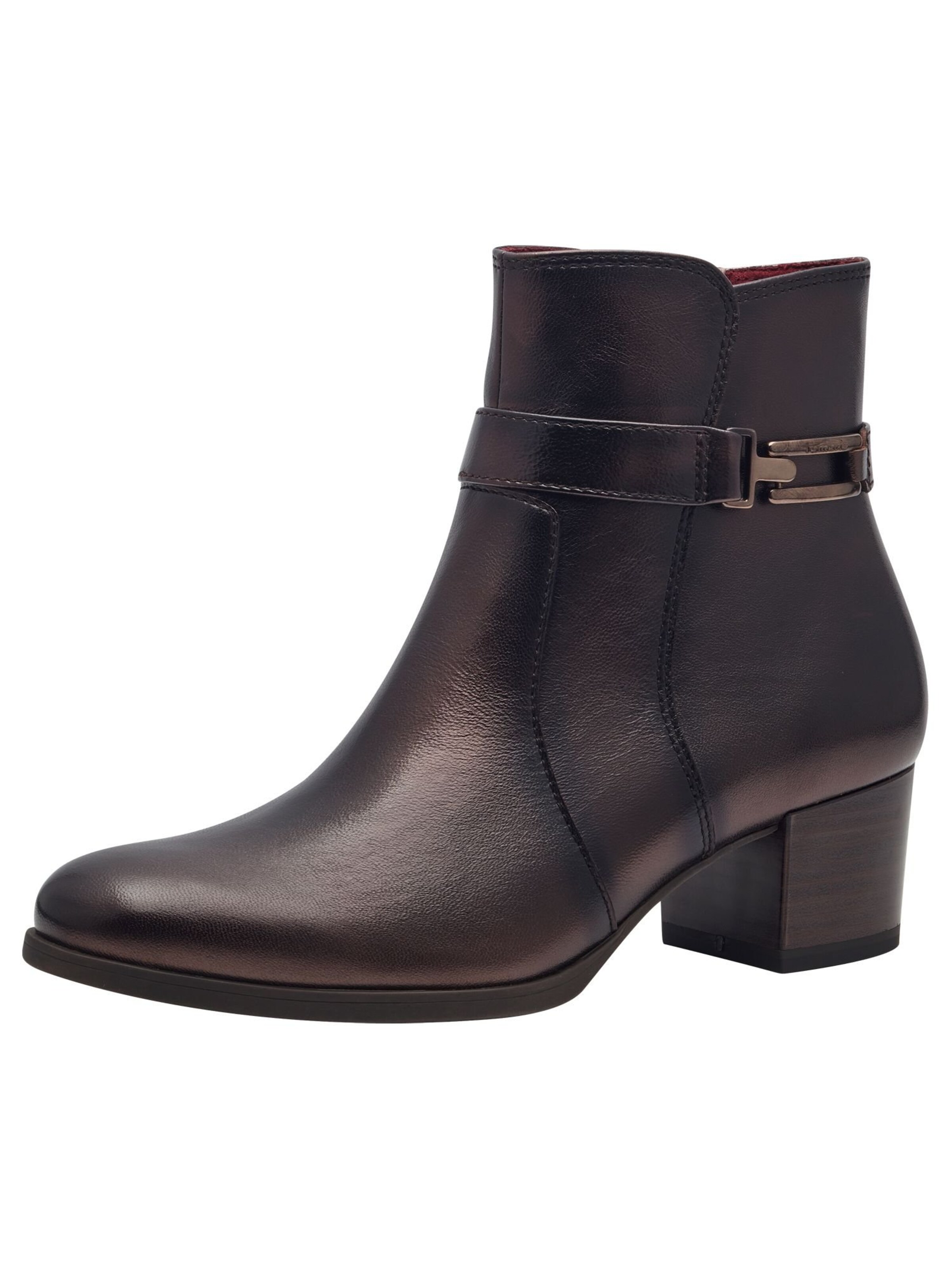 Tamaris Ankle Boots in Brown: front