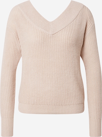 ONLY Sweater 'MELTON' in Beige: front