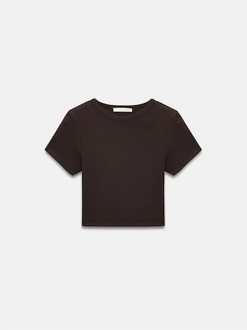 T-shirt Dilvin en marron : devant