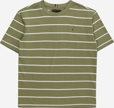 TOMMY HILFIGER T-Shirt en olive / blanc, Vue avec produit