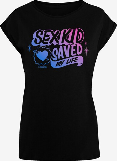 F4NT4STIC T-shirt 'Sex Education Sex Kid Blend Netflix TV Series' en bleu / violet foncé / rose / noir, Vue avec produit