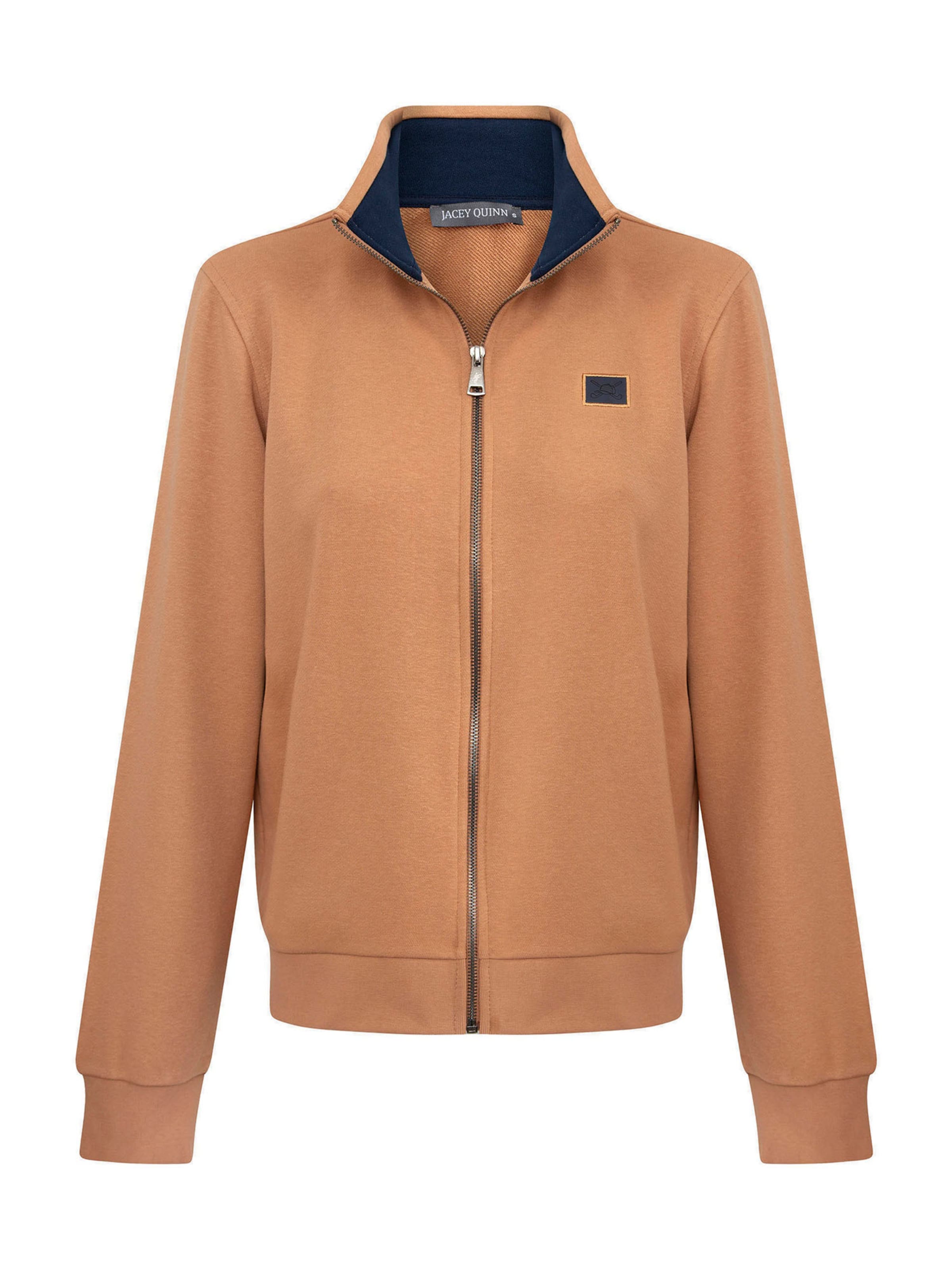 Jacey Quinn Tepláková bunda - Oranžová: predná strana