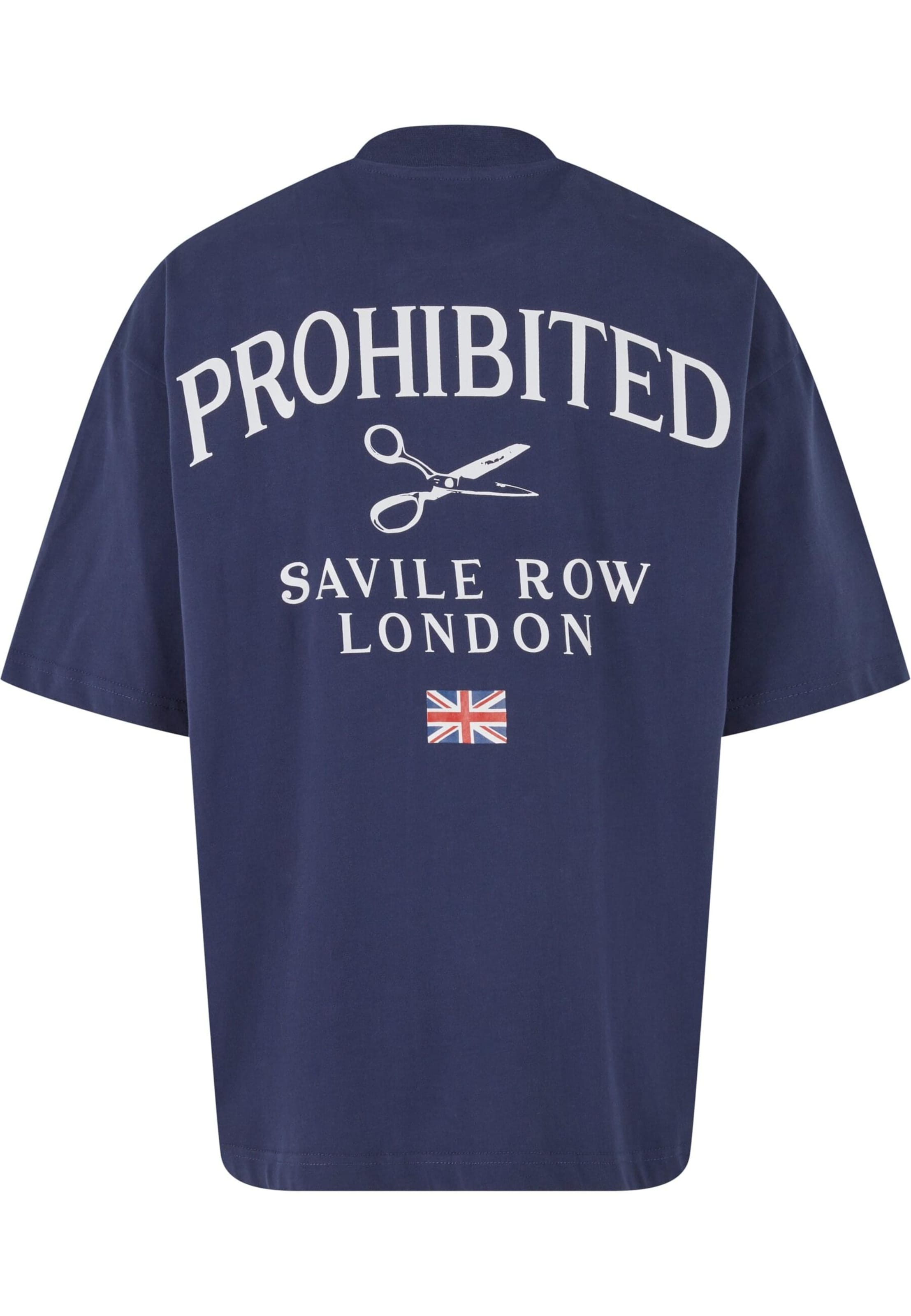 Prohibited Oversized tričko 'Savile Row' – modrá