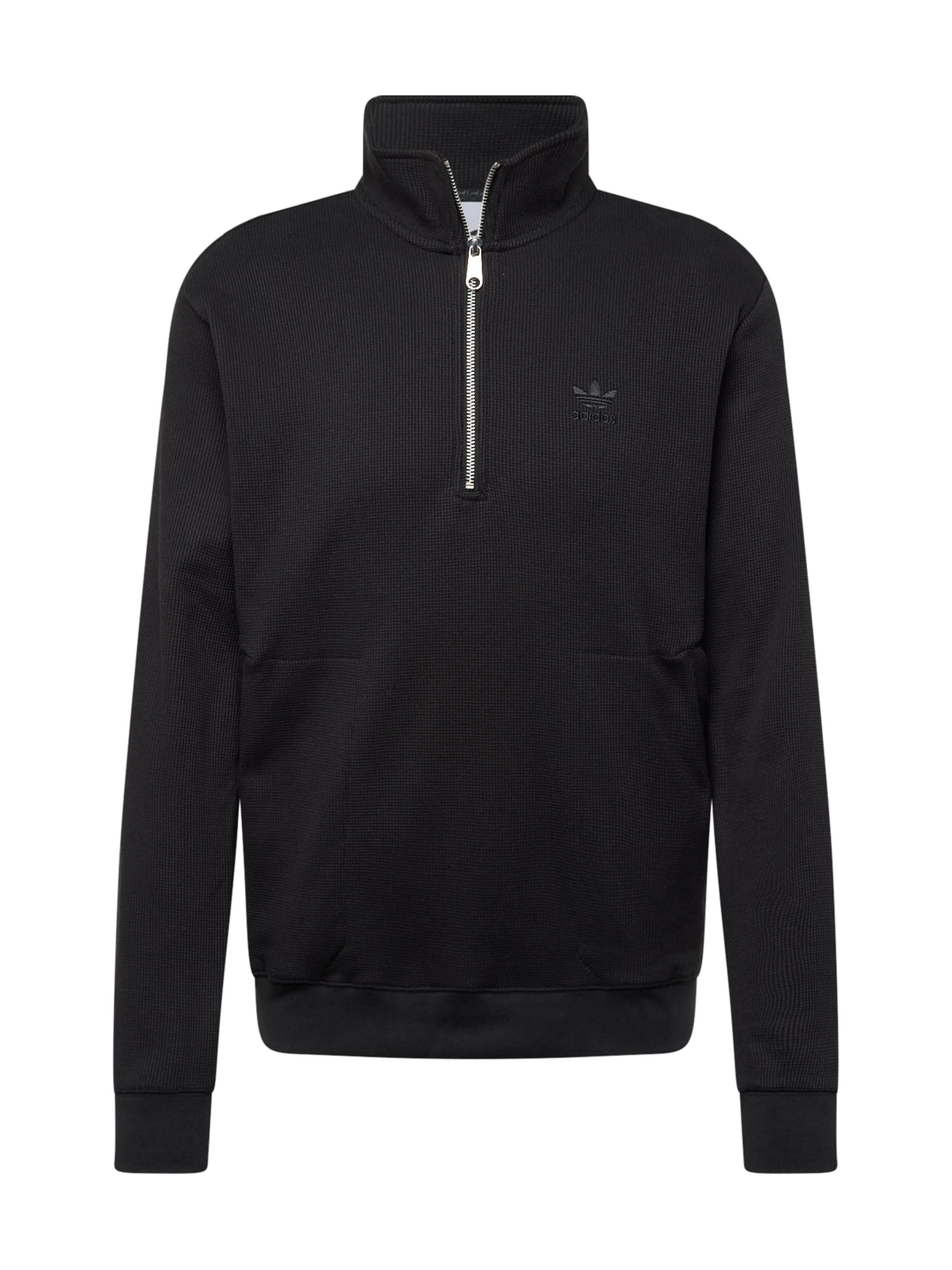 Felpa 'Trefoil Essentials' di ADIDAS ORIGINALS in nero: frontale