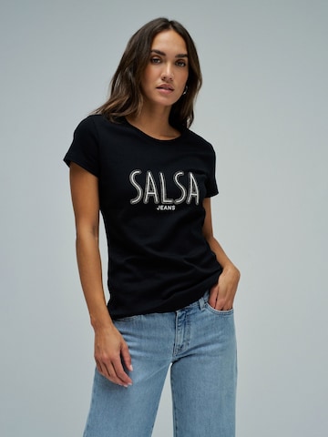 Salsa Jeans Shirt in Zwart: voorkant