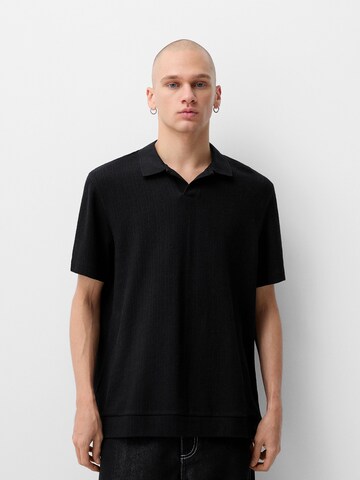 Bershka Tričko – černá: přední strana