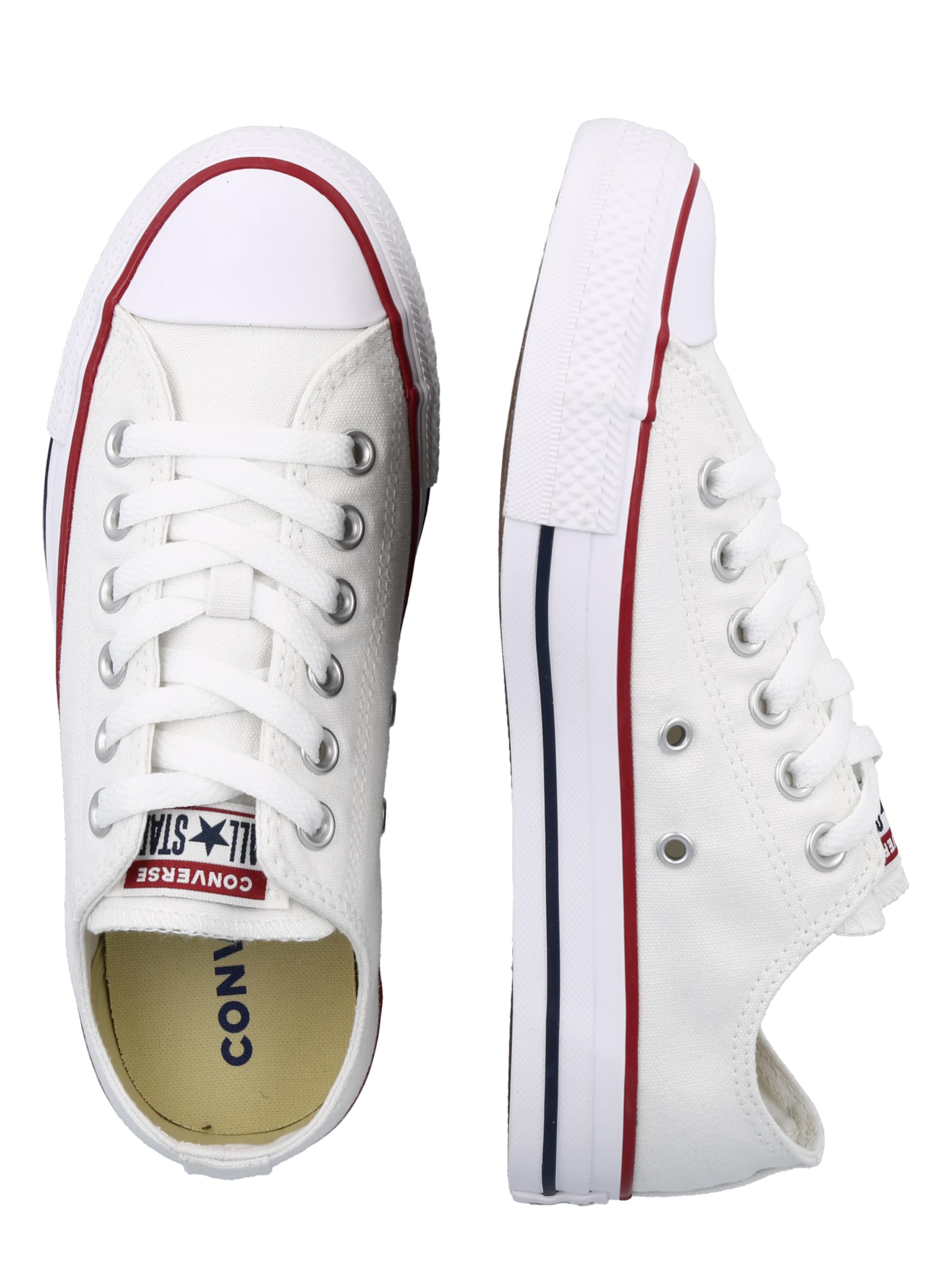 Sneaker bassa 'CHUCK TAYLOR ALL STAR CASSIC OX WIDE FIT' di CONVERSE in bianco