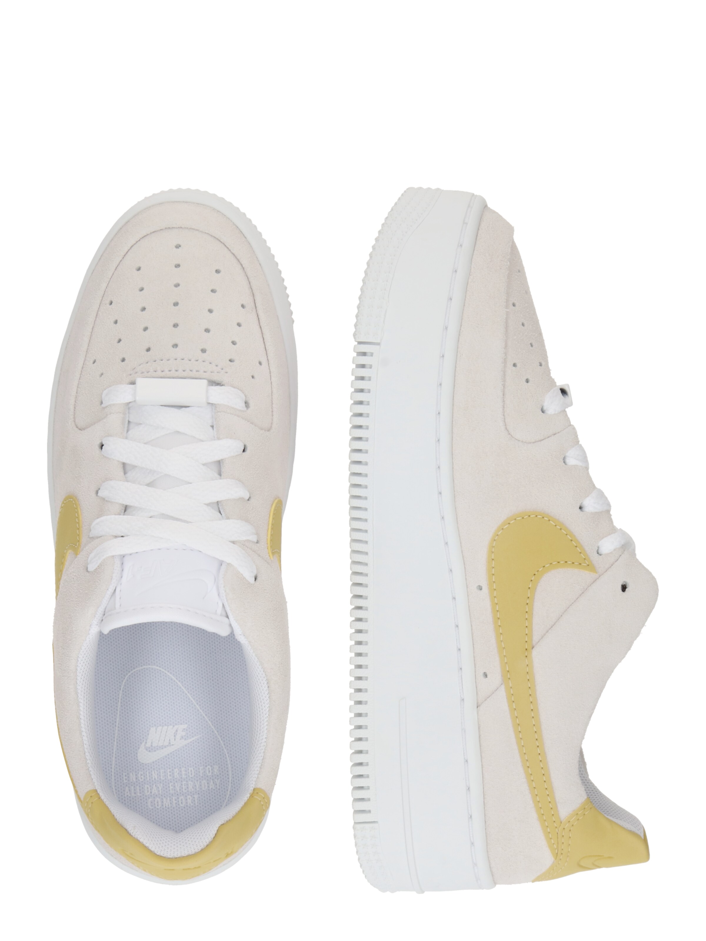 Nike Sportswear Platform trainers 'Air Force 1 Sage' in White