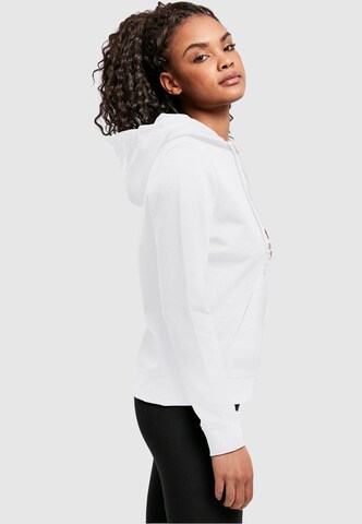 Merchcode Sweatshirt 'Achtung heiss' in Weiß
