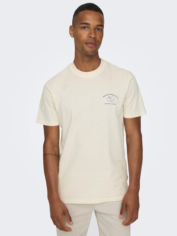 Only & Sons Koszulka 'ALEC' w kolorze biały: przód