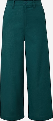 Wide Leg Pantalon QS en vert : devant