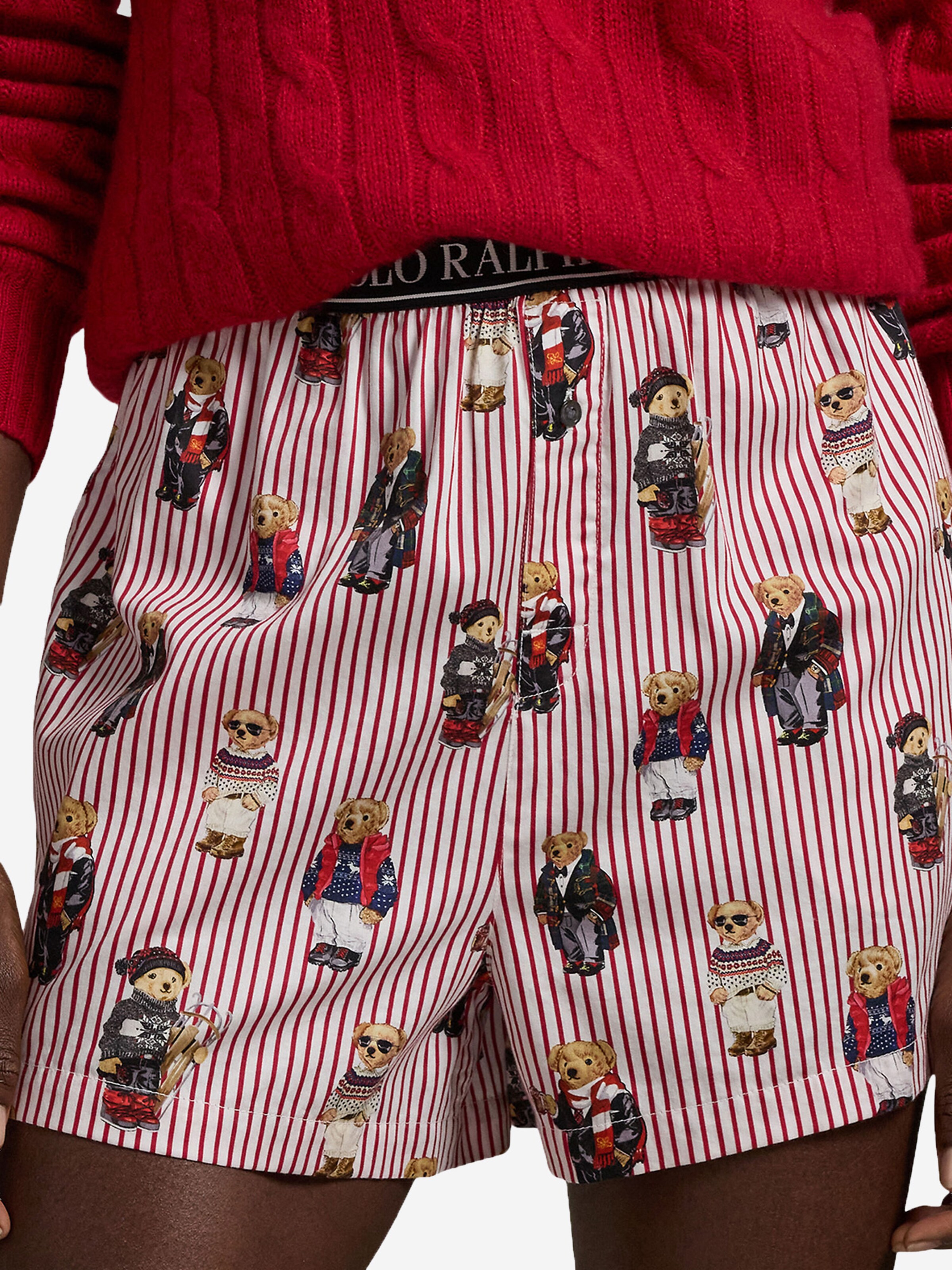 Polo Ralph Lauren - Pantalón de pijama ' Iconic Bear ' en rojo