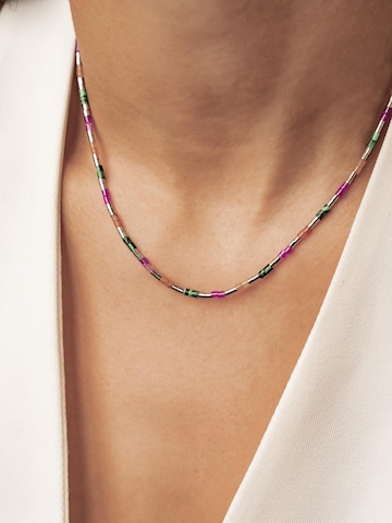 Collana 'Candy Color Tube Bead' di Hey Happiness in argento