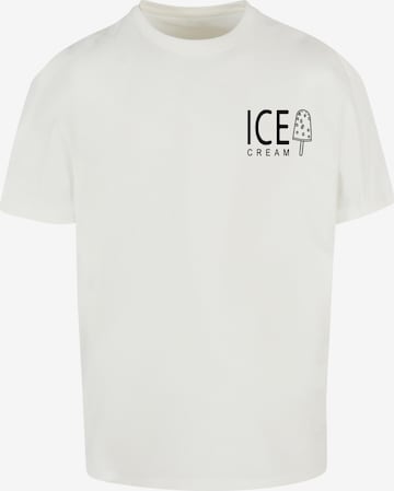 Merchcode Shirt 'Ice Cream' in White: front