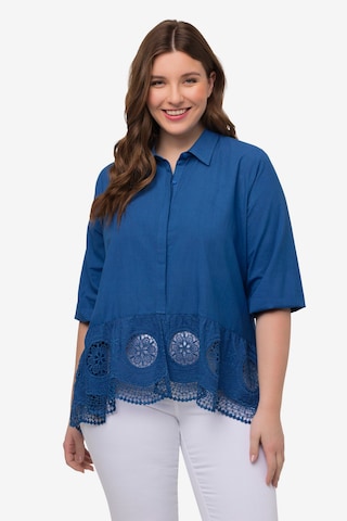 Ulla Popken Blouse in Blauw: voorkant