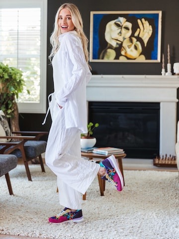 inkkas Sneaker low 'Inkkas Luzon Cush Sneaker – Extra gepolsterter Damen-Sneaker mit Tropenprint'‌‌‌‌‌‌‌‌‌ in Mischfarben