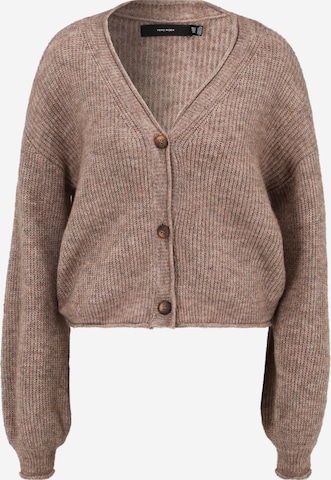 Vero Moda Tall Knit Cardigan 'Vonne' in Brown: front