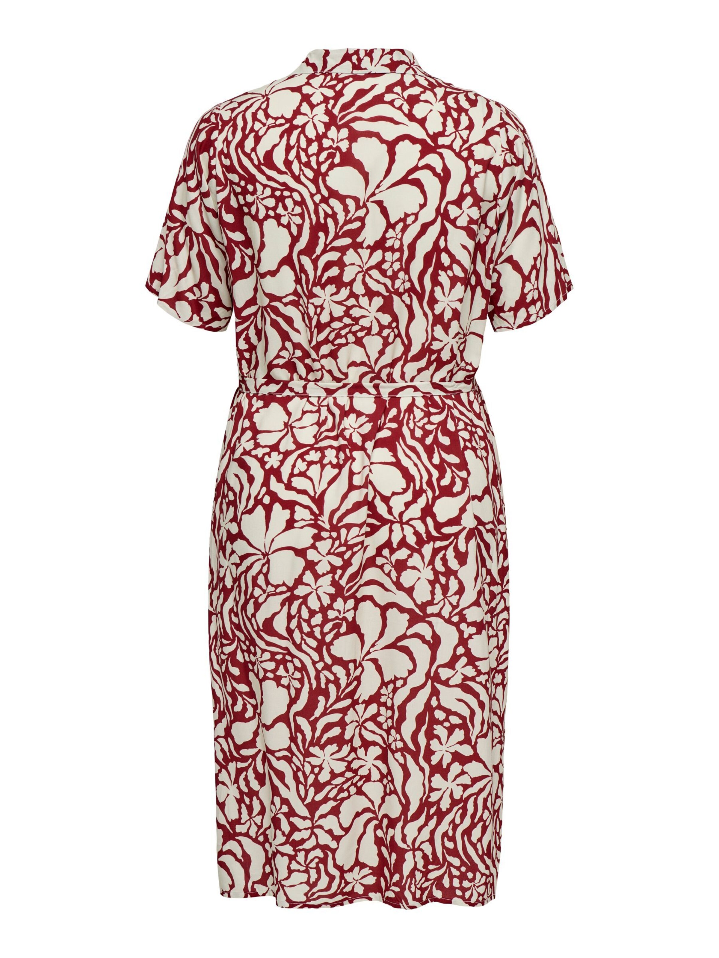 ONLY Carmakoma Shirt dress 'CARYasmin' in Red