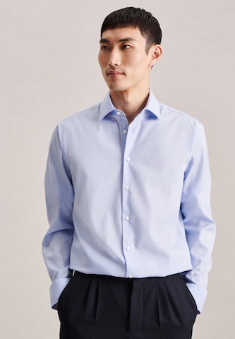 SEIDENSTICKER Slim fit Business Shirt in Blue: front