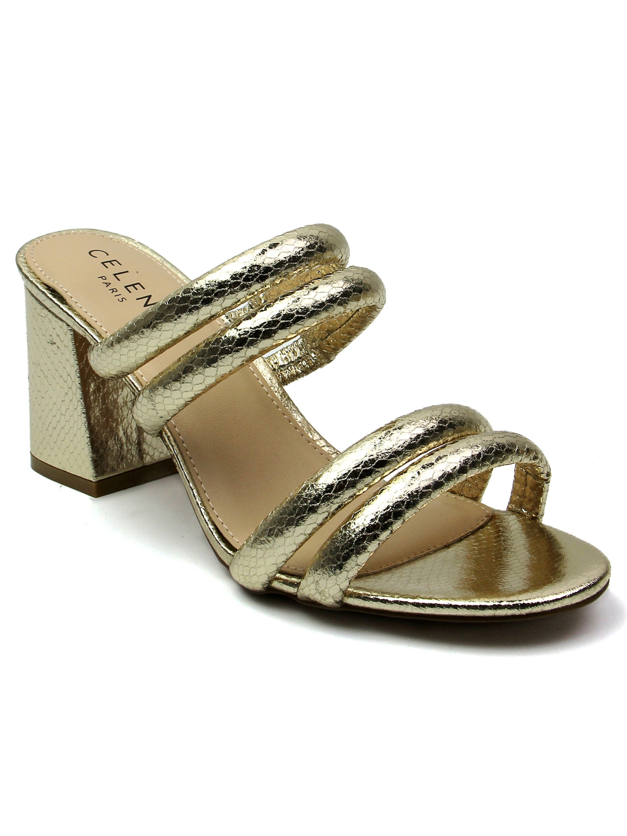 Celena - Sandália 'Cristina' em ouro