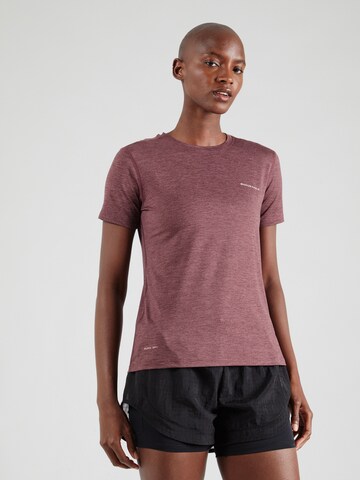 T-shirt fonctionnel 'Alvaly' ENDURANCE en marron : devant