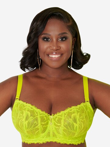 SugarShape Balconette Bra 'Cariba' in Yellow: front